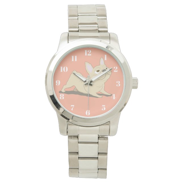 Neerwaartse hond horloge (Voorkant)