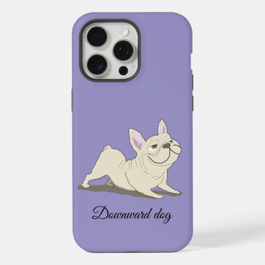Neerwaartse hond iPhone hoesje (Achterkant)