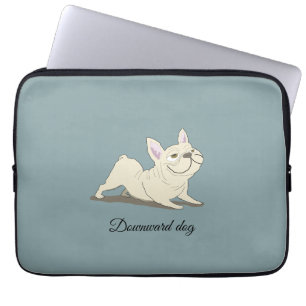 Neerwaartse hond laptop sleeve