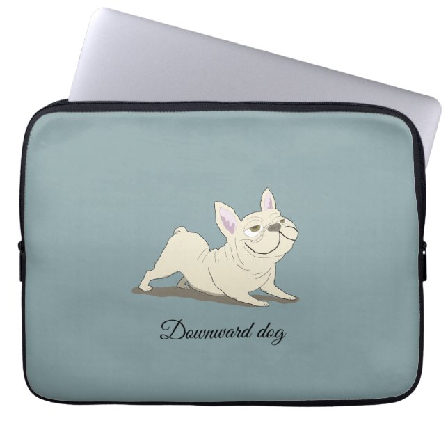 Neerwaartse hond laptop sleeve (Voorkant)
