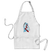 neerwaartse Pijl van Grafiek Red Standaard Schort (Voorkant)