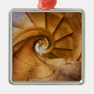 Neerwaartse spiraalvormige trap, Portugal Metalen Ornament