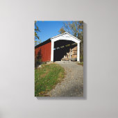 Neet Covered Bridge Parke County Indiana Canvas Afdruk (Voorkant)