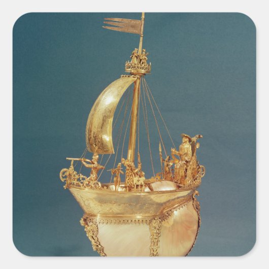 Nef van de Kardinaal van Lotharingen, 1579 Vierkante Sticker (Voorkant)