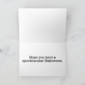 Nefarious Glowing Halloween Horror Pumpkin Kaart (Binnen)