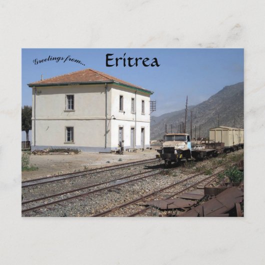 Nefasit Station Eritrea Briefkaart (Voorkant)