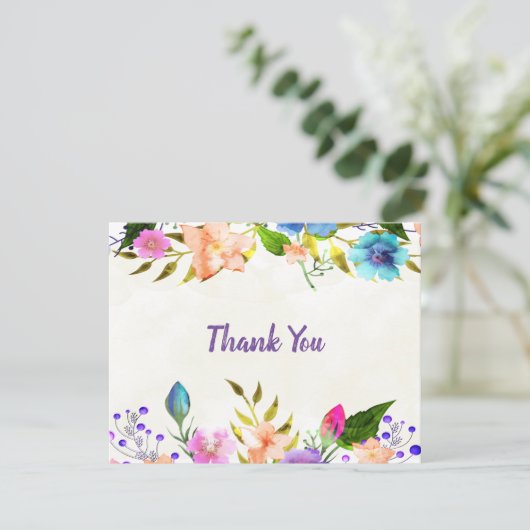 Nefeli Flat - Hartelijk dank RSVP Kaartje (Staand voorkant)