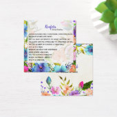 Nefeli Koufeta-kaart Vierkante Visitekaartjes (Bureau)