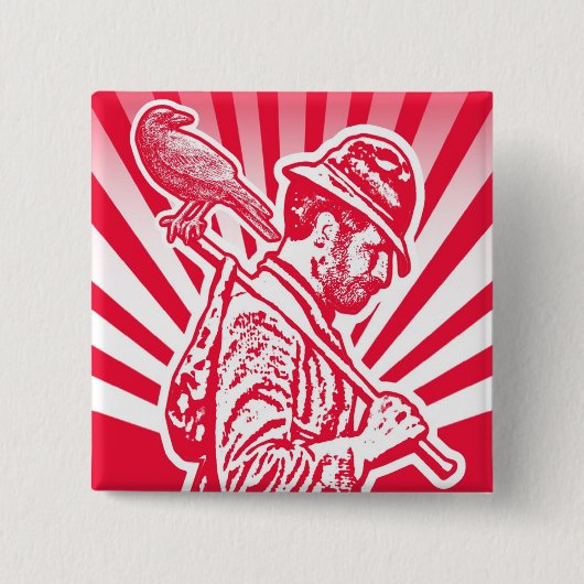 neferspeld vierkante button 5,1 cm (Voorkant)