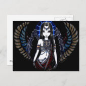 Nefertari Angelic Egyptian Goddess Briefkaart (Voorkant / Achterkant)