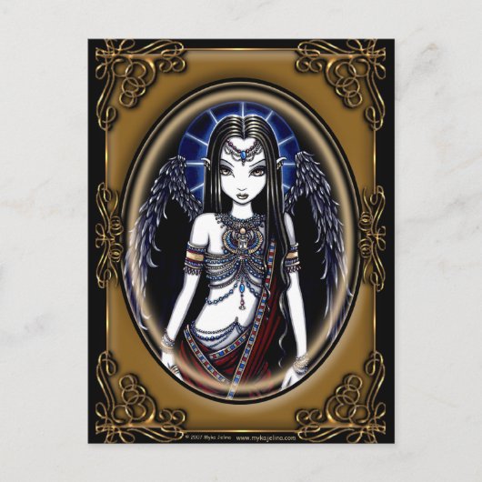 "Nefertari" Briefkaart van de Egyptische Guardian  (Voorkant)