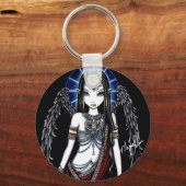Nefertari Egyptian Angel Goddess Sleutelhanger (Voorkant)