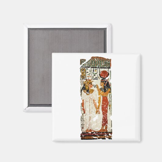 Nefertari met Isis Magneet (Voorkant / Achterkant)