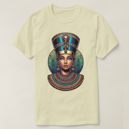 Nefertari Queen – Egyptian Royalty T-shirt (Design voorkant)