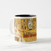 Nefertari speel senet tweekleurige koffiemok (Voorkant links)