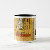 Nefertari speel senet tweekleurige koffiemok (Center)