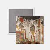 Nefertari wordt voor de god gebracht magneet (Voorkant / Achterkant)
