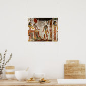 Nefertari wordt voor de god gebracht poster (Keuken)