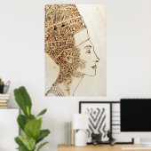 Nefertit, koningin van Egypte Poster (Thuiskantoor)