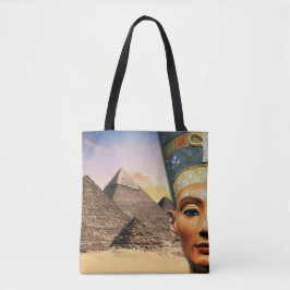 Nefertiti Akhenaten & Piramides Tote Bag