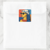 Nefertiti Ancient Premium pop-art Sticker (Tas)