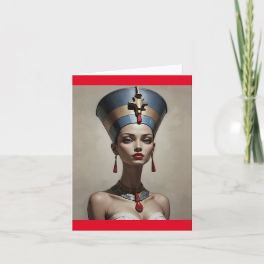 Nefertiti art bedankkaart (Voorkant)