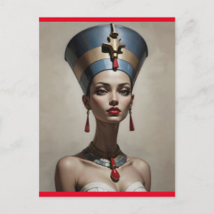 Nefertiti art briefkaart