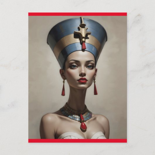 Nefertiti art briefkaart (Voorkant)