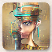 Nefertiti Bier Onderzetter (Voorkant)