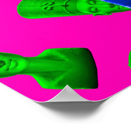 Nefertiti Blue Poster (Hoek)