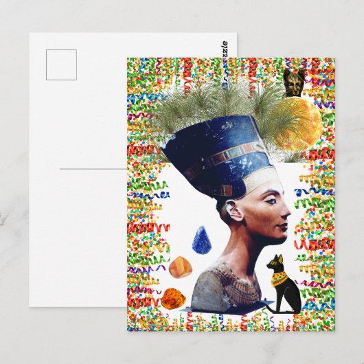 Nefertiti Briefkaart (Voorkant / Achterkant)