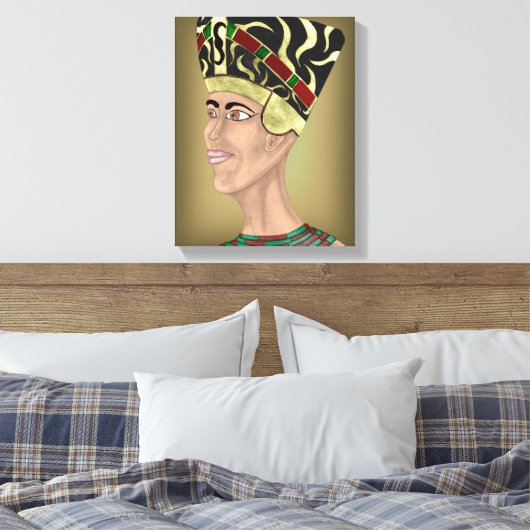 Nefertiti Bust Canvas Afdruk (Insitu (Slaapkamer))