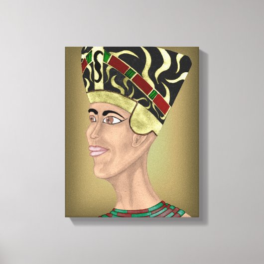 Nefertiti Bust Canvas Afdruk (Voorkant)