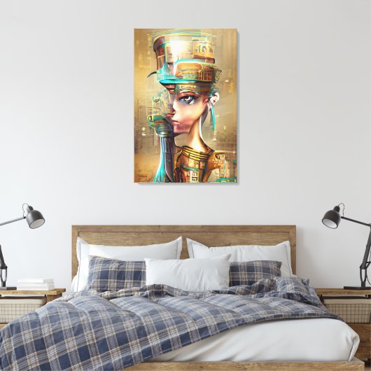 Nefertiti Canvas Afdruk (Insitu (Slaapkamer))
