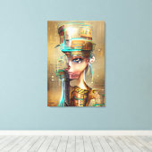 Nefertiti Canvas Afdruk (Insitu (Houten vloer))
