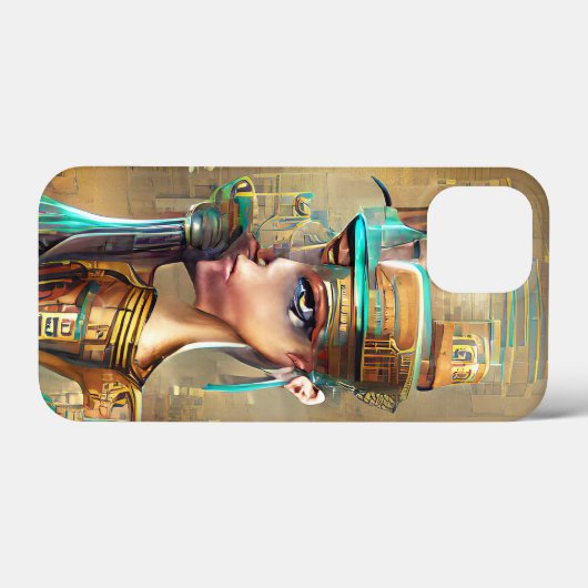 Nefertiti Case-Mate iPhone Case (Achterkant (horizontaal))