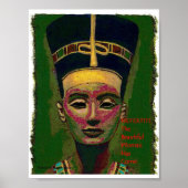 Nefertiti..de mooie vrouw is gekomen poster (Voorkant)