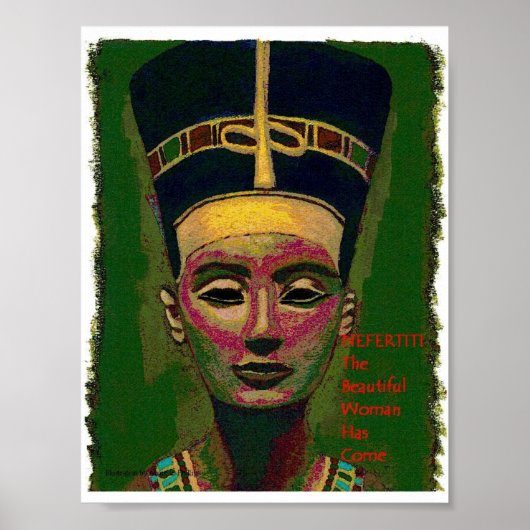 Nefertiti..de mooie vrouw is gekomen poster (Voorkant)