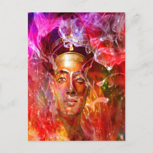 Nefertiti Egyptische koningin Briefkaart (Voorkant)