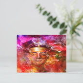 Nefertiti Egyptische koningin Briefkaart (Staand voorkant)