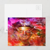 Nefertiti Egyptische koningin Briefkaart (Voorkant / Achterkant)