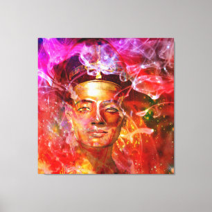 Nefertiti Egyptische koningin Canvas Afdruk