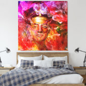Nefertiti Egyptische koningin Canvas Afdruk (Insitu (Slaapkamer))