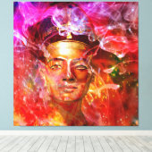 Nefertiti Egyptische koningin Canvas Afdruk (Insitu (Houten vloer))