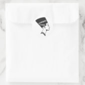 Nefertiti Egyptische koningin Egyptische geschiede Ronde Sticker (Tas)