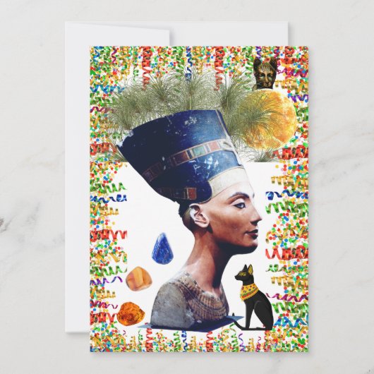 Nefertiti Feestdagenkaart (Voorkant)