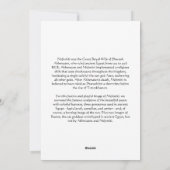 Nefertiti Feestdagenkaart (Achterkant)