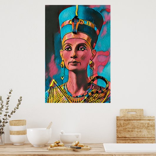 Nefertiti - Het Egyptische Poster voor de Koningin (Keuken)
