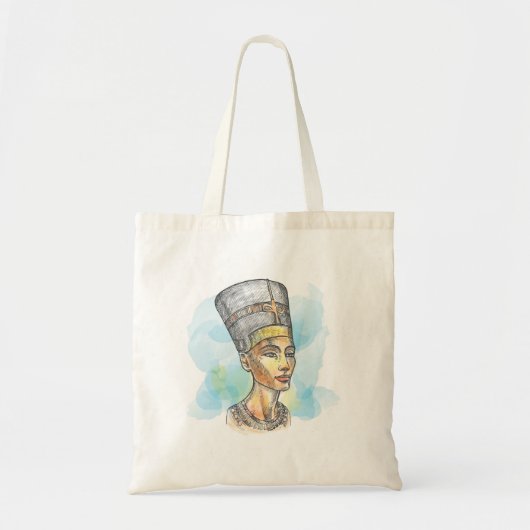 Nefertiti Illustration Canvas tas (Voorkant)
