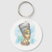 Nefertiti Illustration Sleutelhanger (Achterkant)